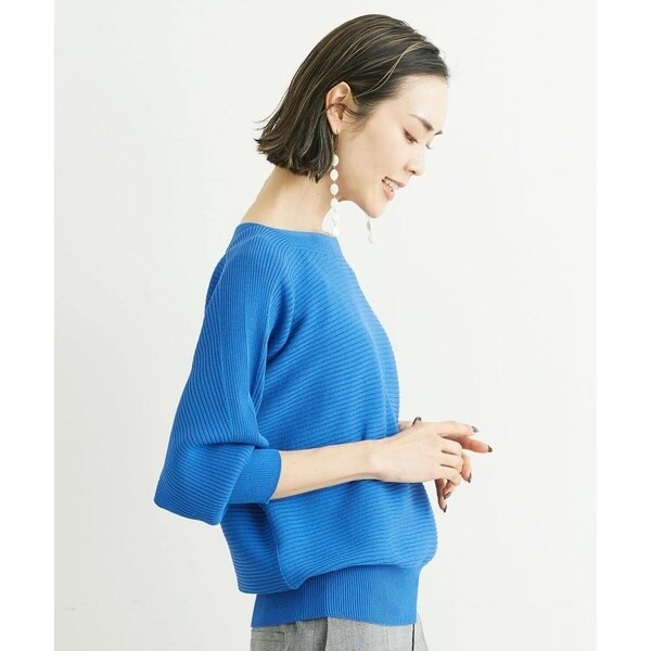ミッシェルクラン（MICHEL KLEIN）/[小さいサイズ]ホールガーメント(R)ドルマンスリーブニット（7分袖/定番人気/新色追加）_14