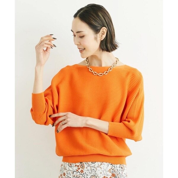 ミッシェルクラン（MICHEL KLEIN）/[小さいサイズ]ホールガーメント(R)ドルマンスリーブニット（7分袖/定番人気/新色追加）_17