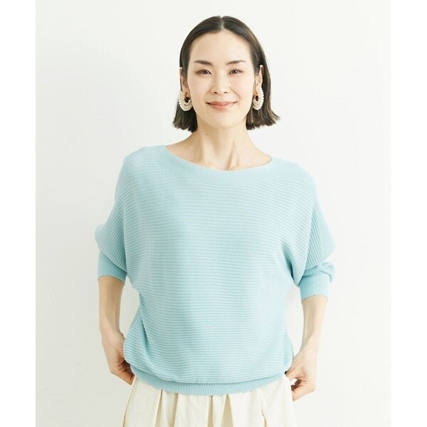 ミッシェルクラン（MICHEL KLEIN）/[小さいサイズ]ホールガーメント(R)ドルマンスリーブニット（7分袖/定番人気/新色追加）_18