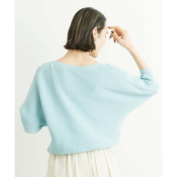 ミッシェルクラン（MICHEL KLEIN）/[小さいサイズ]ホールガーメント(R)ドルマンスリーブニット（7分袖/定番人気/新色追加）_19