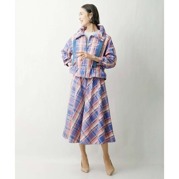 ミッシェルクラン/[小さいサイズ]チェックジャカードショートブルゾン