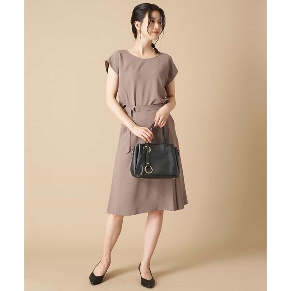 コンフィクチュール/【小さいサイズ/洗濯機で洗える】リボン付きラップ風スカート コンフィクチュール/【小さいサイズ/洗濯機で洗える】リボン付きラップ