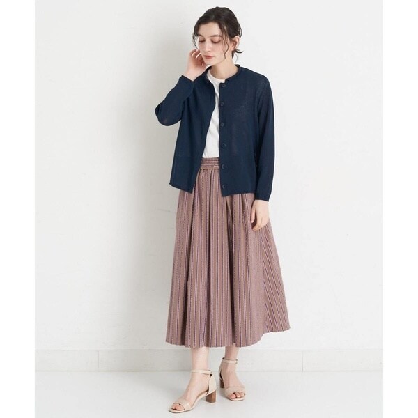 ジャンニ・ロ・ジュディチェ/[セットアップ対応]ピンキーストライプタックスカート ジャンニ・ロ・ジュディチェ/[セットアップ対応]ピンキーストライプ