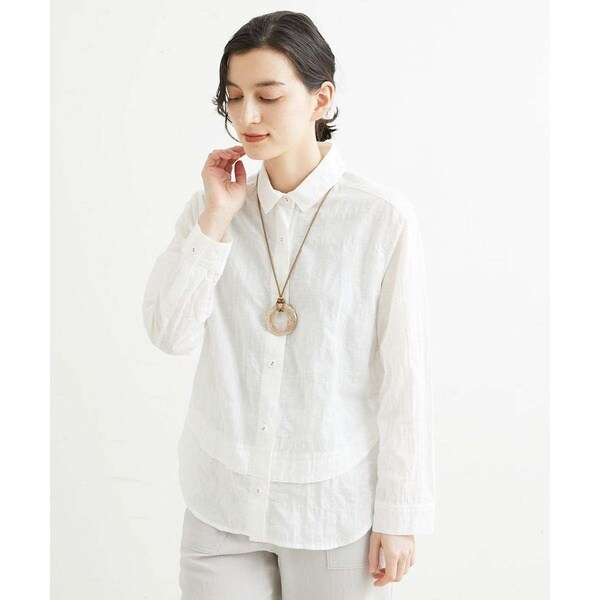 ジャンニ・ロ・ジュディチェ（GIANNI LO GIUDICE）/[日本製]ドットパナマシャーリングブラウスの通販は