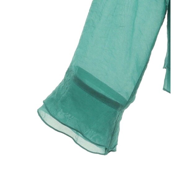 ヒロコビス/【小さいサイズ/洗える】シアーラッフルブラウスジャケット