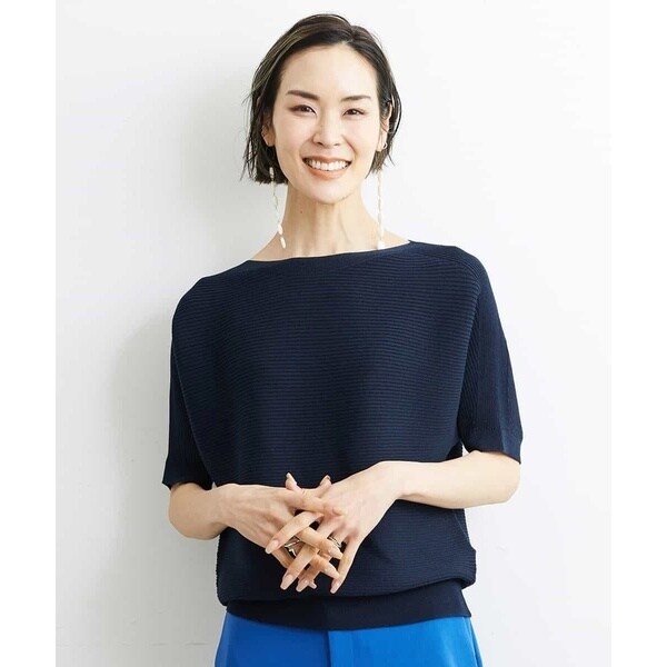 ミッシェルクラン（MICHEL KLEIN）/[小さいサイズ]ホールガーメント(R)ボートネックニット(定番人気/WEB限定カラー）_10