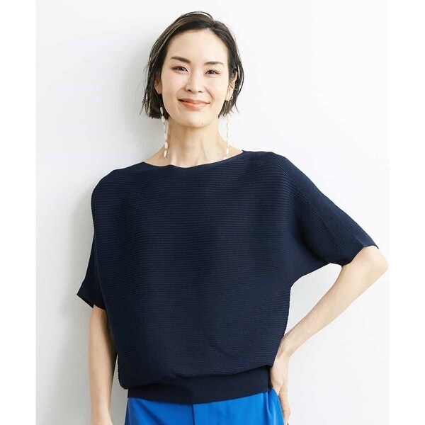 ミッシェルクラン（MICHEL KLEIN）/[小さいサイズ]ホールガーメント(R)ボートネックニット(定番人気/WEB限定カラー）_11