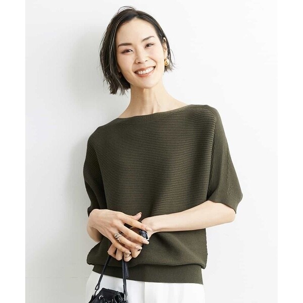 ミッシェルクラン（MICHEL KLEIN）/[小さいサイズ]ホールガーメント(R)ボートネックニット(定番人気/WEB限定カラー）_15