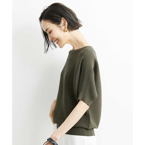 ミッシェルクラン（MICHEL KLEIN）/[小さいサイズ]ホールガーメント(R)ボートネックニット(定番人気/WEB限定カラー）_16