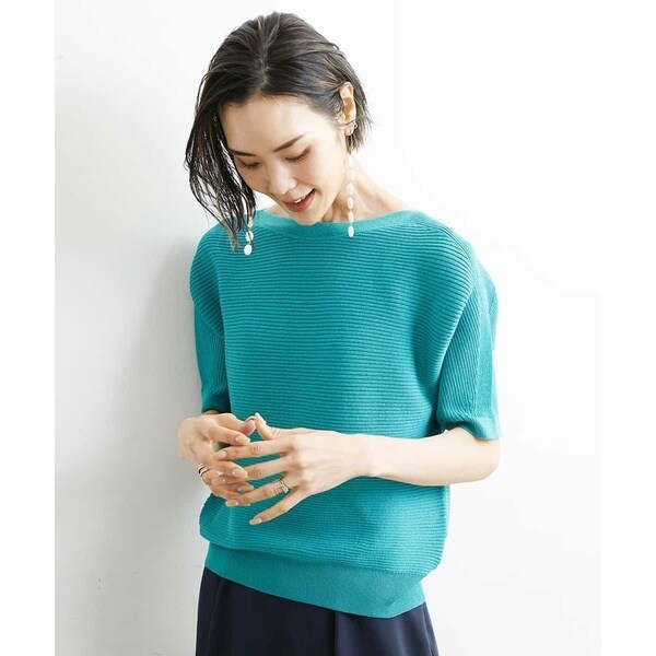 ミッシェルクラン（MICHEL KLEIN）/[小さいサイズ]ホールガーメント(R)ボートネックニット(定番人気/WEB限定カラー）_17