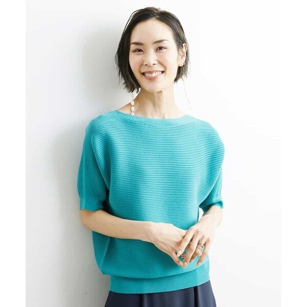 ミッシェルクラン（MICHEL KLEIN）/[小さいサイズ]ホールガーメント(R)ボートネックニット(定番人気/WEB限定カラー）_18