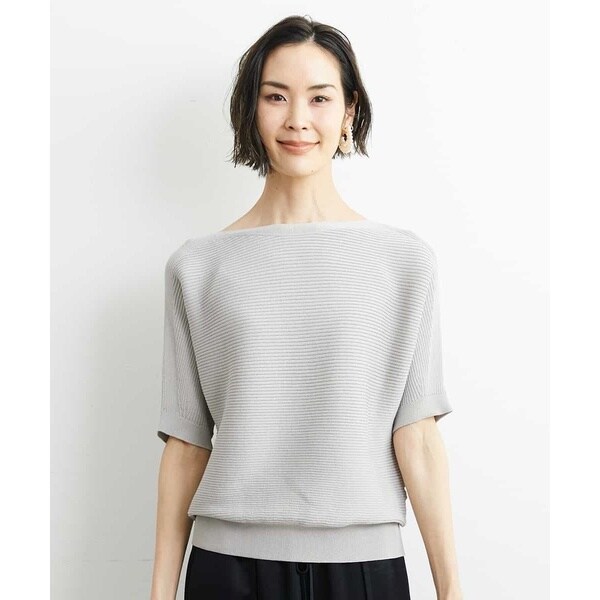 ミッシェルクラン（MICHEL KLEIN）/[小さいサイズ]ホールガーメント(R)ボートネックニット(定番人気/WEB限定カラー）_19