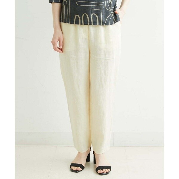 ジャンニ・ロ・ジュディチェ（GIANNI LO GIUDICE）/[洗える]リネンタンブラーテーパードパンツ