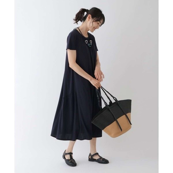 ヒロコビス/【小さいサイズ/洗える】ギャザーアクセントジャージー