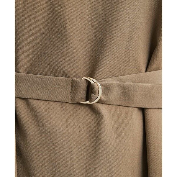 ミッシェルクラン（MICHEL KLEIN）/[小さいサイズ]リネンライクツイルロングフレアワンピース_11