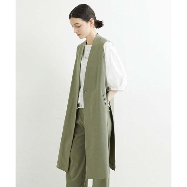 ジョルジュ・レッシュ（ES RECH）/[セットアップ対応]スマッシュリネンサイドスリットジレ