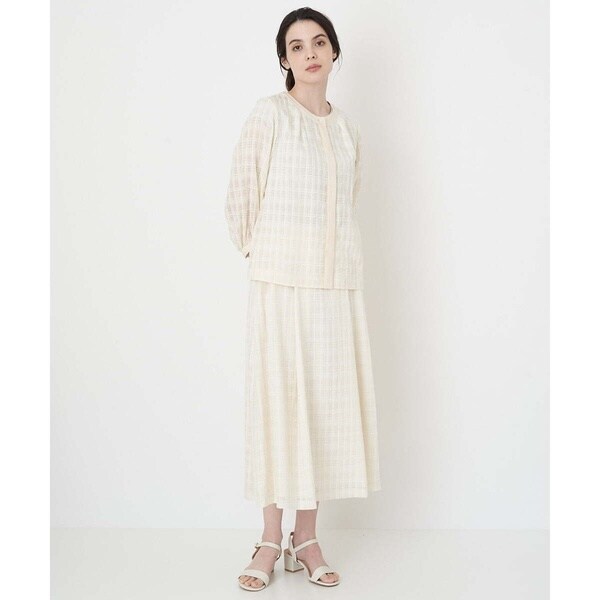 クリスチャンオジャール（christianaujard）/[セットアップ対応]シアーチェックAラインスカート クリスチャンオジャール（christianaujard）/[セットアップ対応]シアー