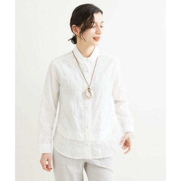 ジャンニ・ロ・ジュディチェ（GIANNI LO GIUDICE）/[新色追加]ドットパナマシャーリングブラウス