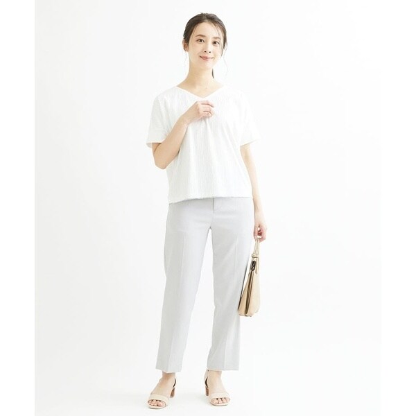 MK ミッシェルクラン（MK MICHEL  ）/【小さいサイズ】ランダムストライプチュールカットソー/洗える MK ミッシェルクラン（MK MICHEL KLEIN ）/【小さいサイズ】ランダム