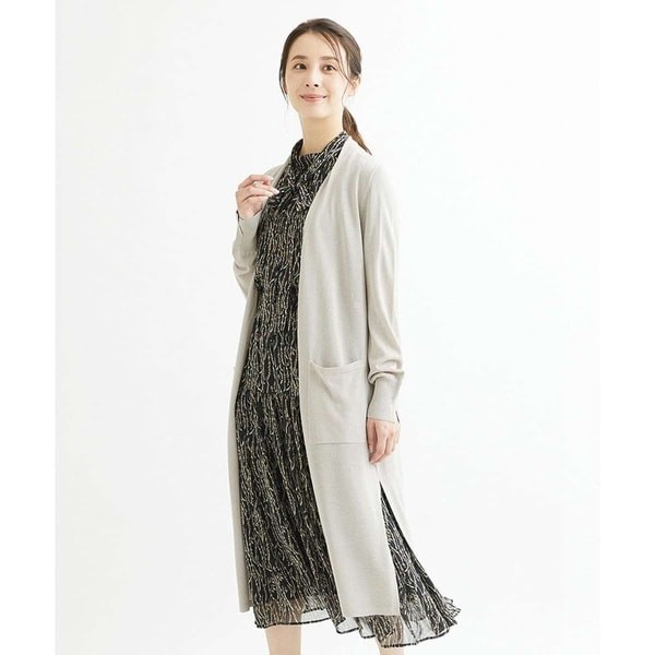 MK ミッシェルクラン（MK MICHEL KLEIN ）/【小さいサイズ】ロングニットカーディガン/洗えるの通販は