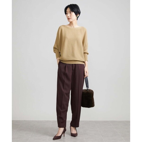 ミッシェルクラン（MICHEL KLEIN）/[小さいサイズ]ホールガーメント(R)ドルマンスリーブニット(定番人気/7分袖）_15