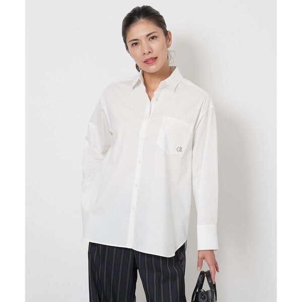 ジョルジュ・レッシュ（GEORGES RECH）/ストレッチポプリンロゴ刺繍シャツ