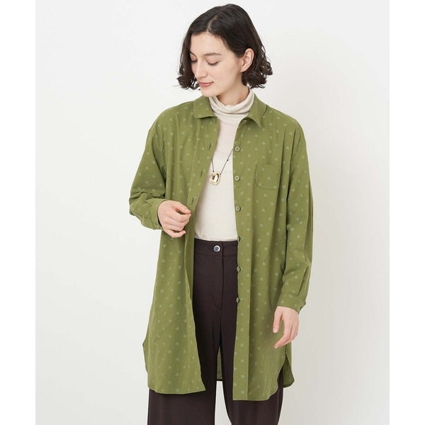 ジャンニ・ロ・ジュディチェ（GIANNI LO GIUDICE）/[日本製]東炊き水玉柄ロングブラウス