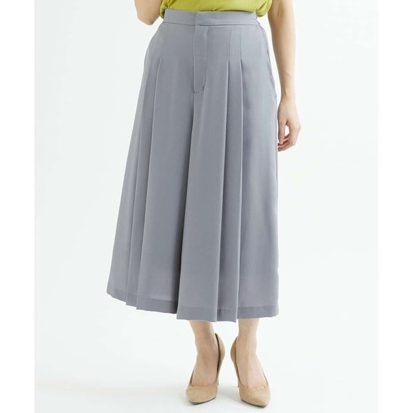 MK ミッシェルクラン（MK MICHEL  ）/【小さいサイズ】フロントプリーツガウチョパンンツ/洗える