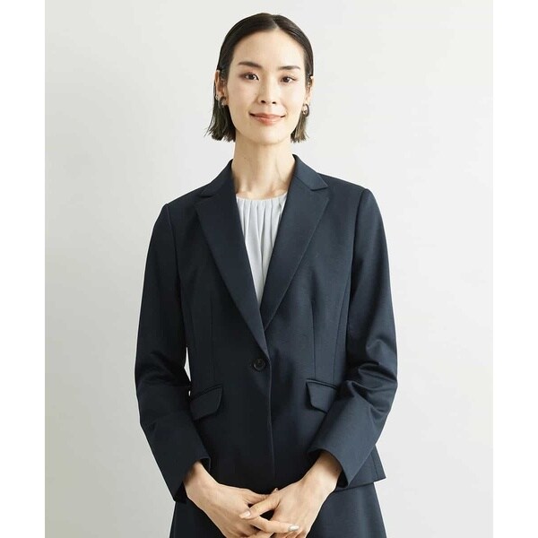 ミッシェルクラン（MICHEL KLEIN）/[小さいサイズ]トップサーモカルゼテーラードジャケット(定番スーツ/機能素材/総裏）_3