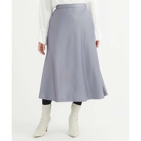 MK ミッシェルクラン（MK MICHEL  ）/【小さいサイズ】サテンフレアスカート/洗える