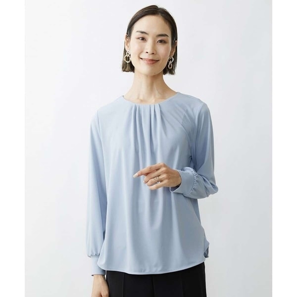 ミッシェルクラン（MICHEL ）/[小さいサイズ]ジョーゼットライクブラウソー/スーツのインナーに