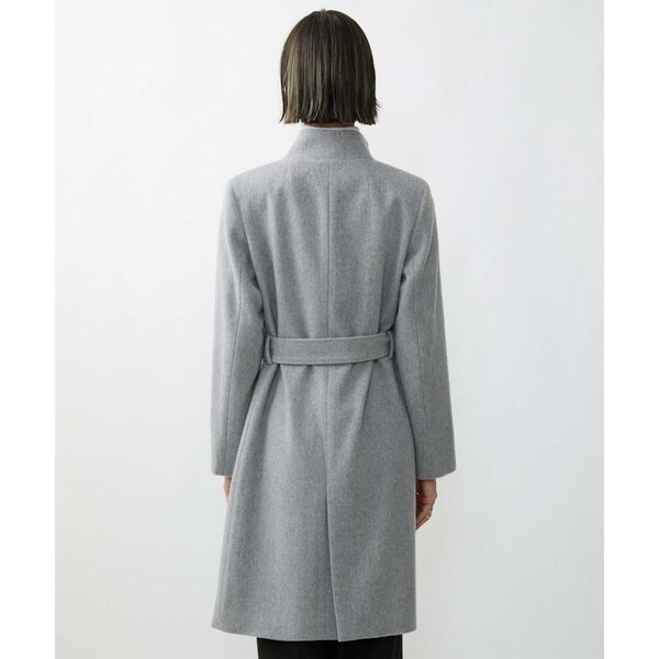 ミッシェルクラン（MICHEL KLEIN）/[小さいサイズ]ウールビーバースタンドカラーコート/定番人気_8