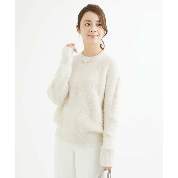 MK ミッシェルクラン（MK MICHEL  ）/【小さいサイズ】ふわふわカラーニット/洗える