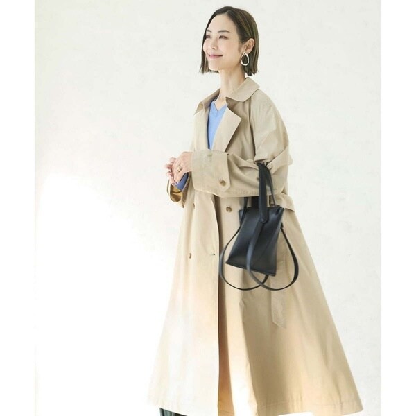 ミッシェルクラン（MICHEL KLEIN）/[小さいサイズ]ストレッチソフトロングトレンチコートの通販は 19,800円