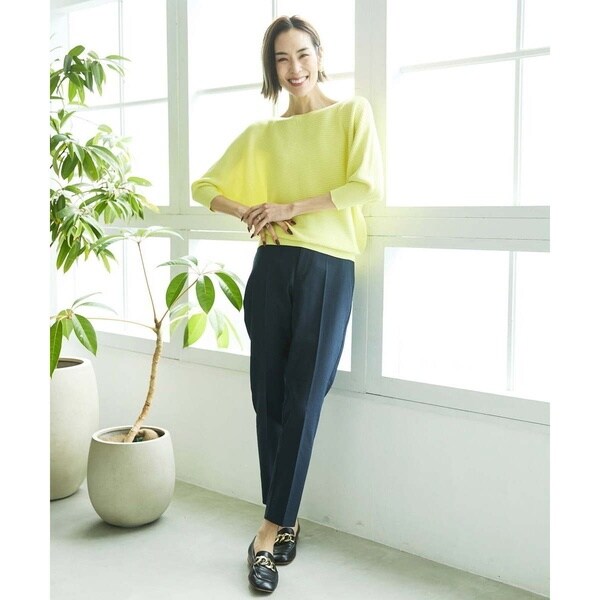 ミッシェルクラン（MICHEL ）/[小さいサイズ]ドライストレッチテーパードパンツ(定番素材) ミッシェルクラン（MICHEL KLEIN）/[小さいサイズ]ドライストレッチ