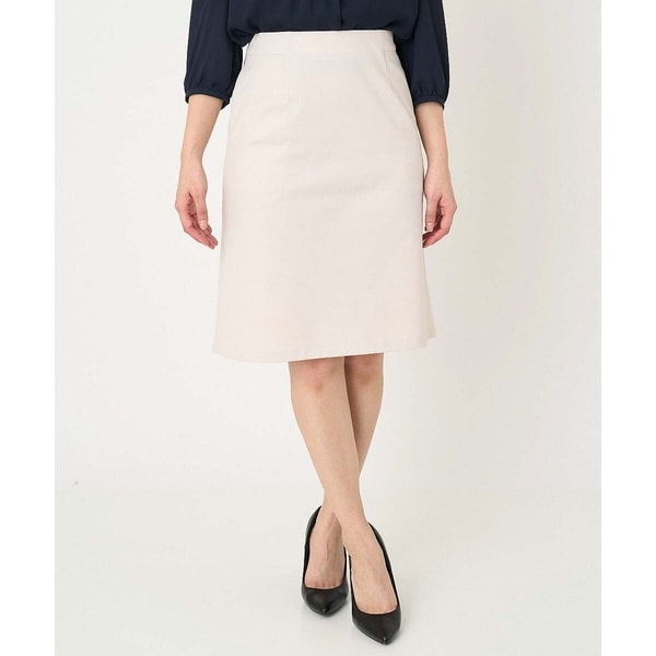 ミッシェルクラン（MICHEL KLEIN）/[小さいサイズ]トリコットカノコセミフレアスカート（セットアップ対応/定番スーツ）_1