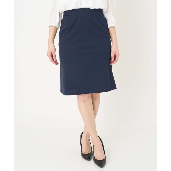 ミッシェルクラン（MICHEL KLEIN）/[小さいサイズ]トリコットカノコセミフレアスカート（セットアップ対応/定番スーツ）_2