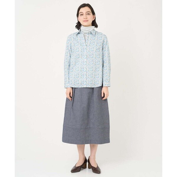 ジャンニ・ロ・ジュディチェ（GIANNI LO GIUDICE）/LIBERTYプリントシャツブラウス（Carmella Daisy） ジャンニ・ロ・ジュディチェ（GIANNI LO GIUDICE）/LIBERTYプリント