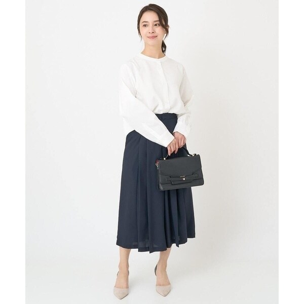 MK ミッシェルクラン（MK MICHEL  ）/【小さいサイズ】フロントプリーツデザインガウチョパンツ/洗える MK ミッシェルクラン（MK MICHEL KLEIN ）/【小さいサイズ】フロント