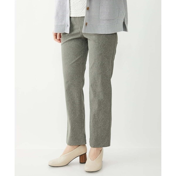 ジャンニ・ロ・ジュディチェ（GIANNI LO GIUDICE）/[日本製]レース柄プリントハイテンションストレッチパンツ