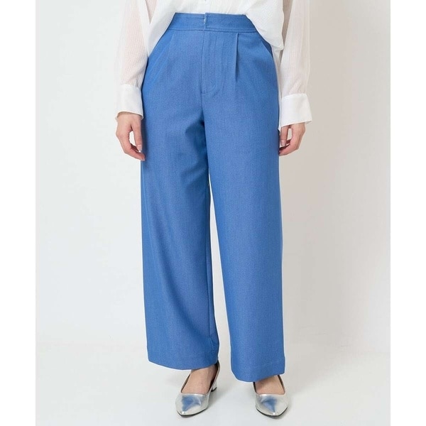 MK ミッシェルクラン（MK MICHEL  ）/【小さいサイズ】デニムライクワイドパンツ/洗える