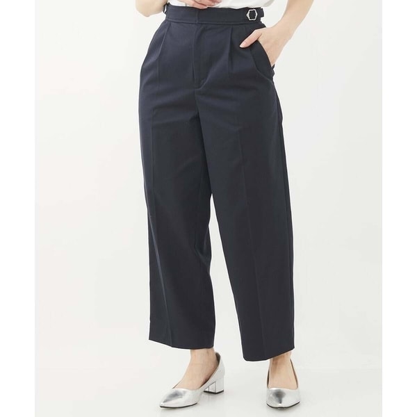 MK ミッシェルクラン（MK MICHEL  ）/【小さいサイズ】サイドバックルデザインツイルワイドパンツ/洗える