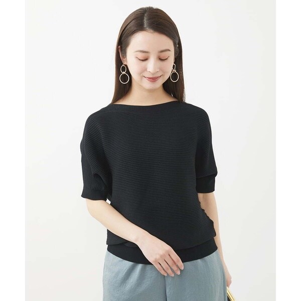 ミッシェルクラン（MICHEL KLEIN）/[小さいサイズ]ホールガーメント(R)ボートネックニット(新色)_7