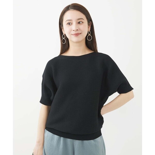 ミッシェルクラン（MICHEL KLEIN）/[小さいサイズ]ホールガーメント(R)ボートネックニット(新色)_14