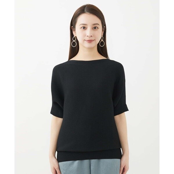 ミッシェルクラン（MICHEL KLEIN）/[小さいサイズ]ホールガーメント(R)ボートネックニット(新色)_15
