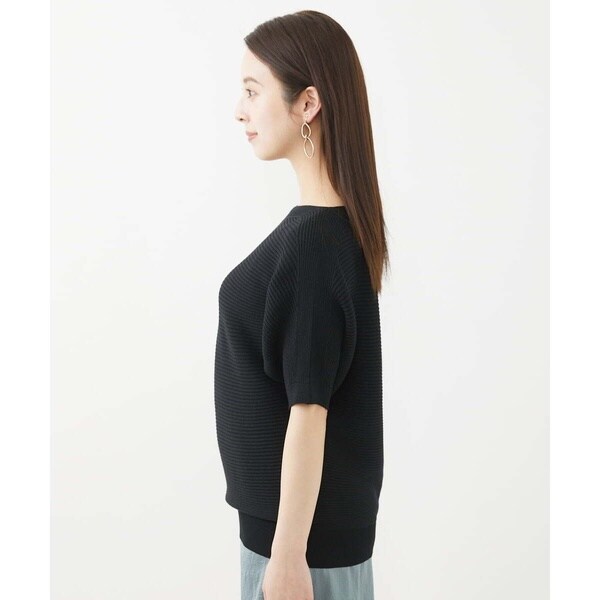 ミッシェルクラン（MICHEL KLEIN）/[小さいサイズ]ホールガーメント(R)ボートネックニット(新色)_16