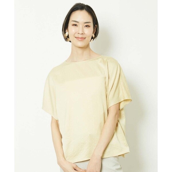 ミッシェルクラン（MICHEL ）/[小さいサイズ]アンティークサテンブラウス(セットアップ対応)