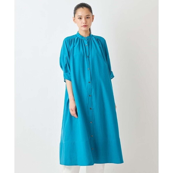 ヒロコビス（hirokobis）/【小さいサイズ /洗濯機で洗える】スパンボイルワッシャーシャツワンピース