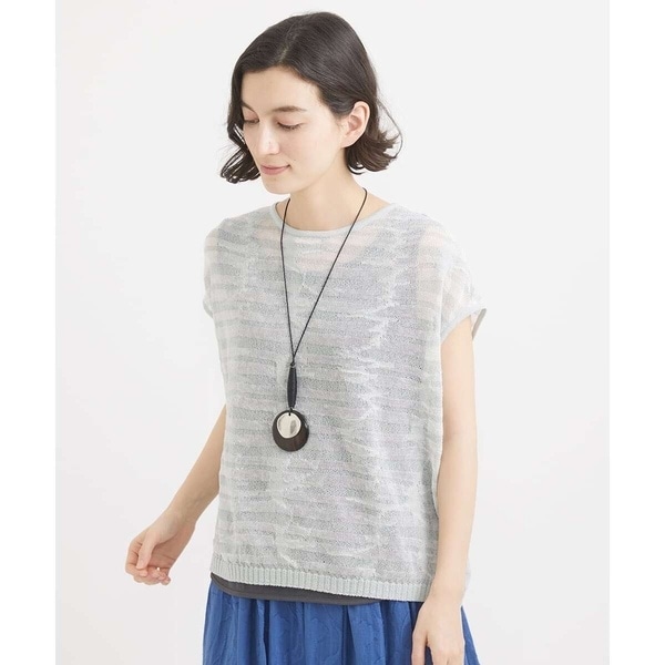 ジャンニ・ロ・ジュディチェ（GIANNI LO GIUDICE）/[日本製]ツバメ柄レイヤードニットベスト