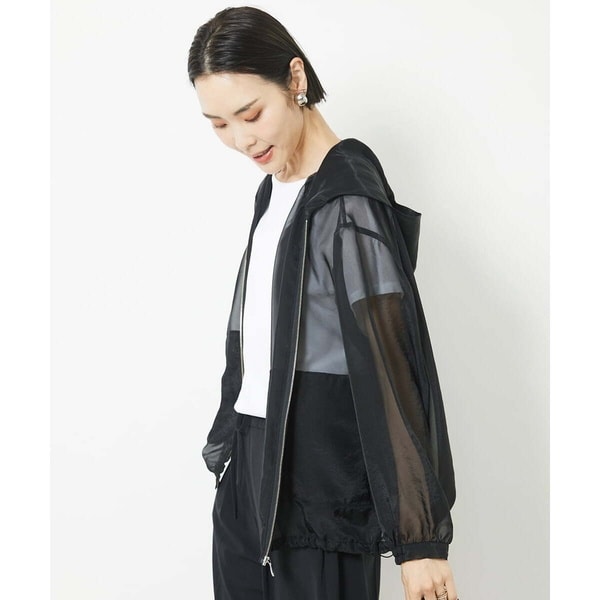 ミッシェルクラン（MICHEL ）/[小さいサイズ]シアーフーデッドブルゾン